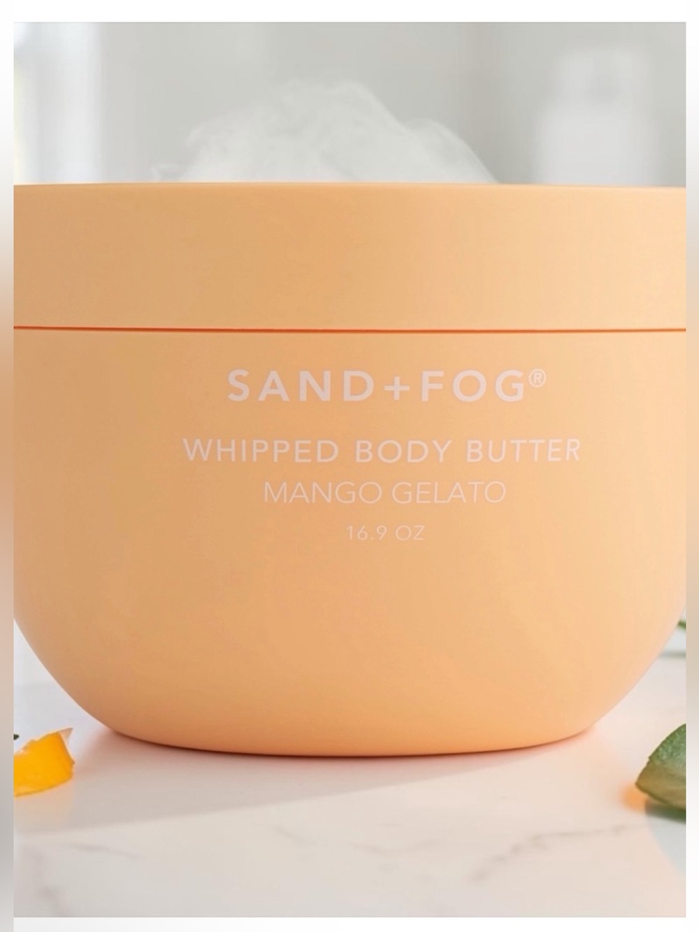 🆕 SAND+FOG Mango Gelato Whipped Body Butter — 16.9oz
